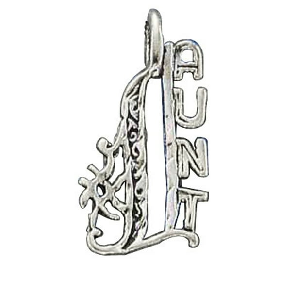 Sterling Silver Womens 1mm Box Chain Cursive Number One #1 Aunt Pendant Necklace Sterling Silver Womens 1mm Box Chain Cursive Number One #1 Aunt Pendant Necklace
